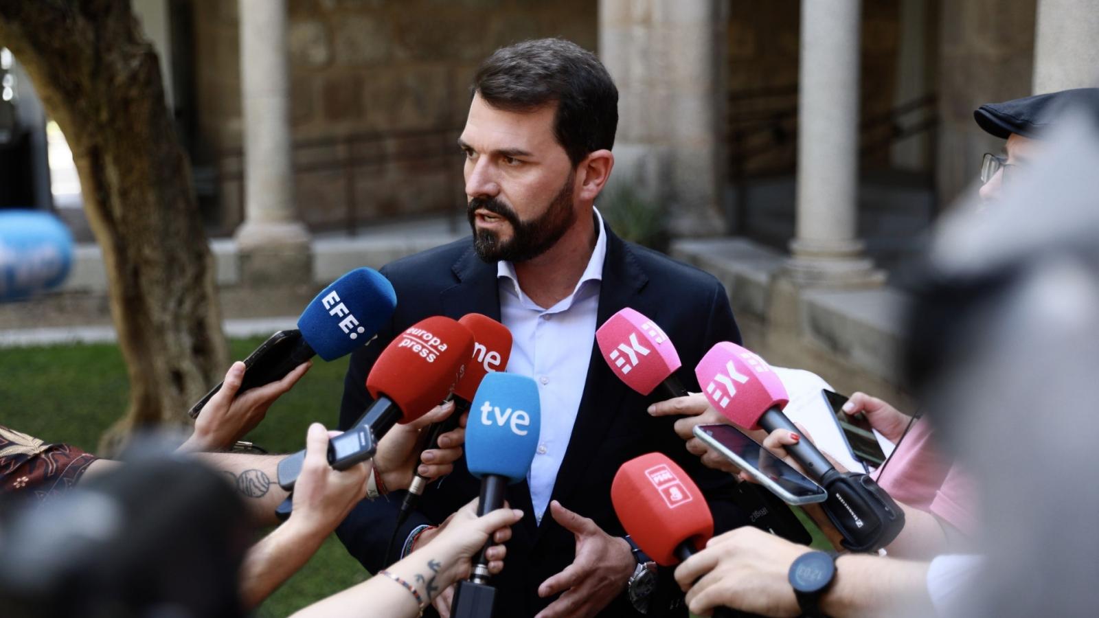 Secretario general del PSOE de Extremadura, Álvaro Sánchez Cotrina.