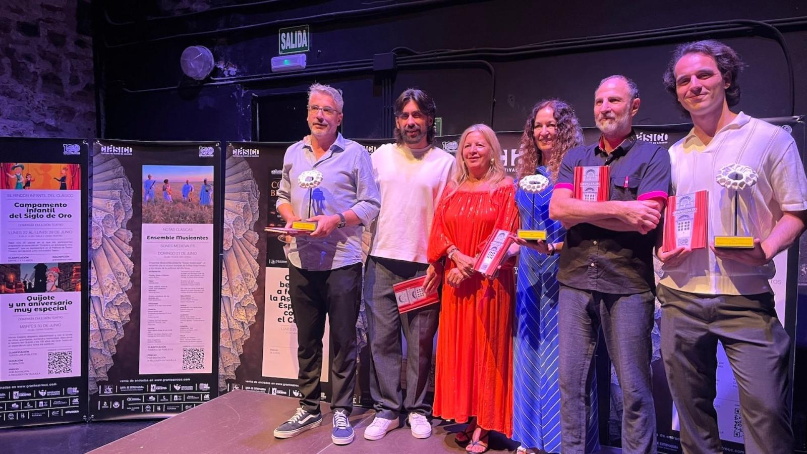 Entrega de premios en el Festival de Teatro Clásico de Cáceres