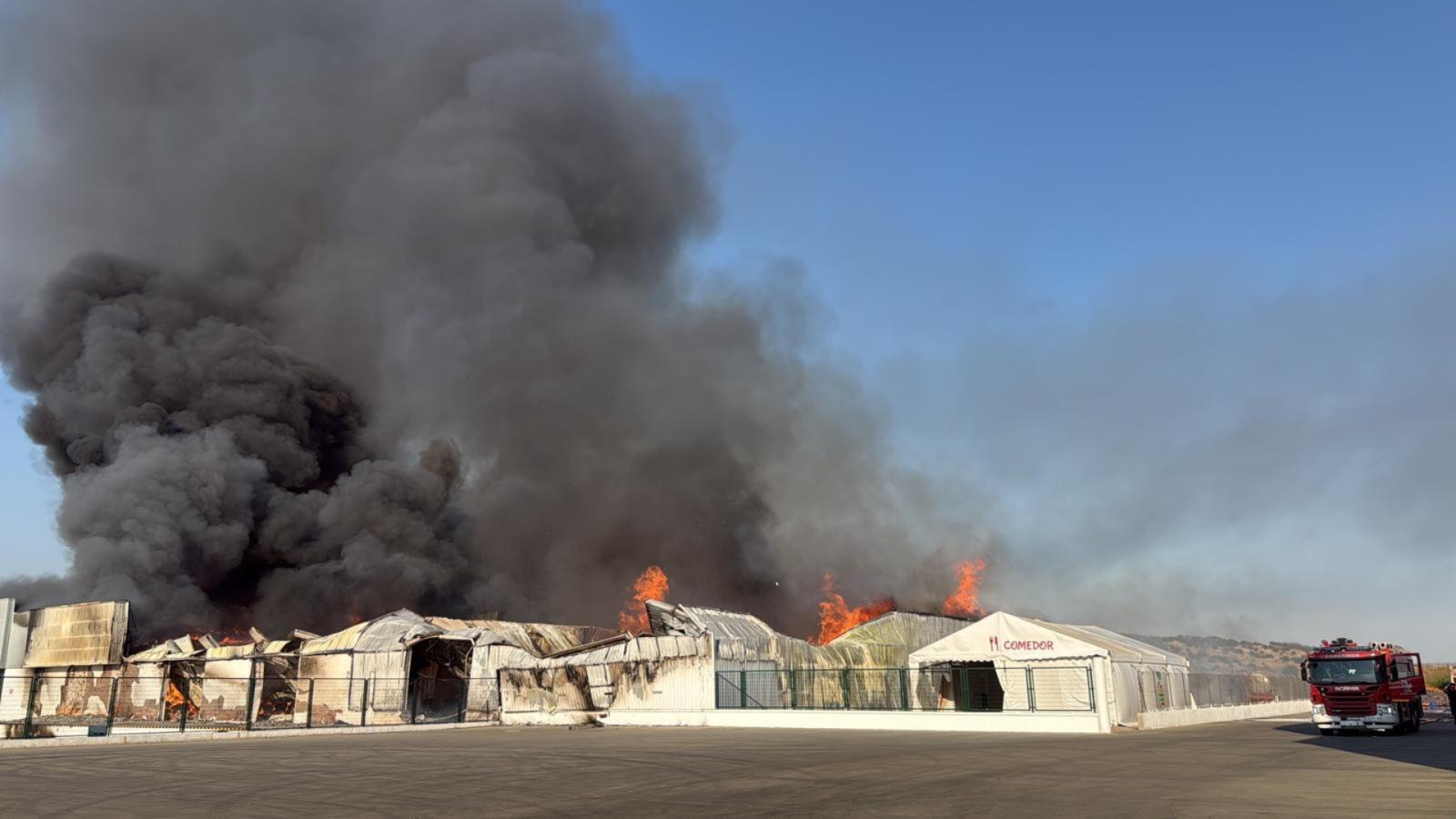 Incendio en una fábrica de Valdivia