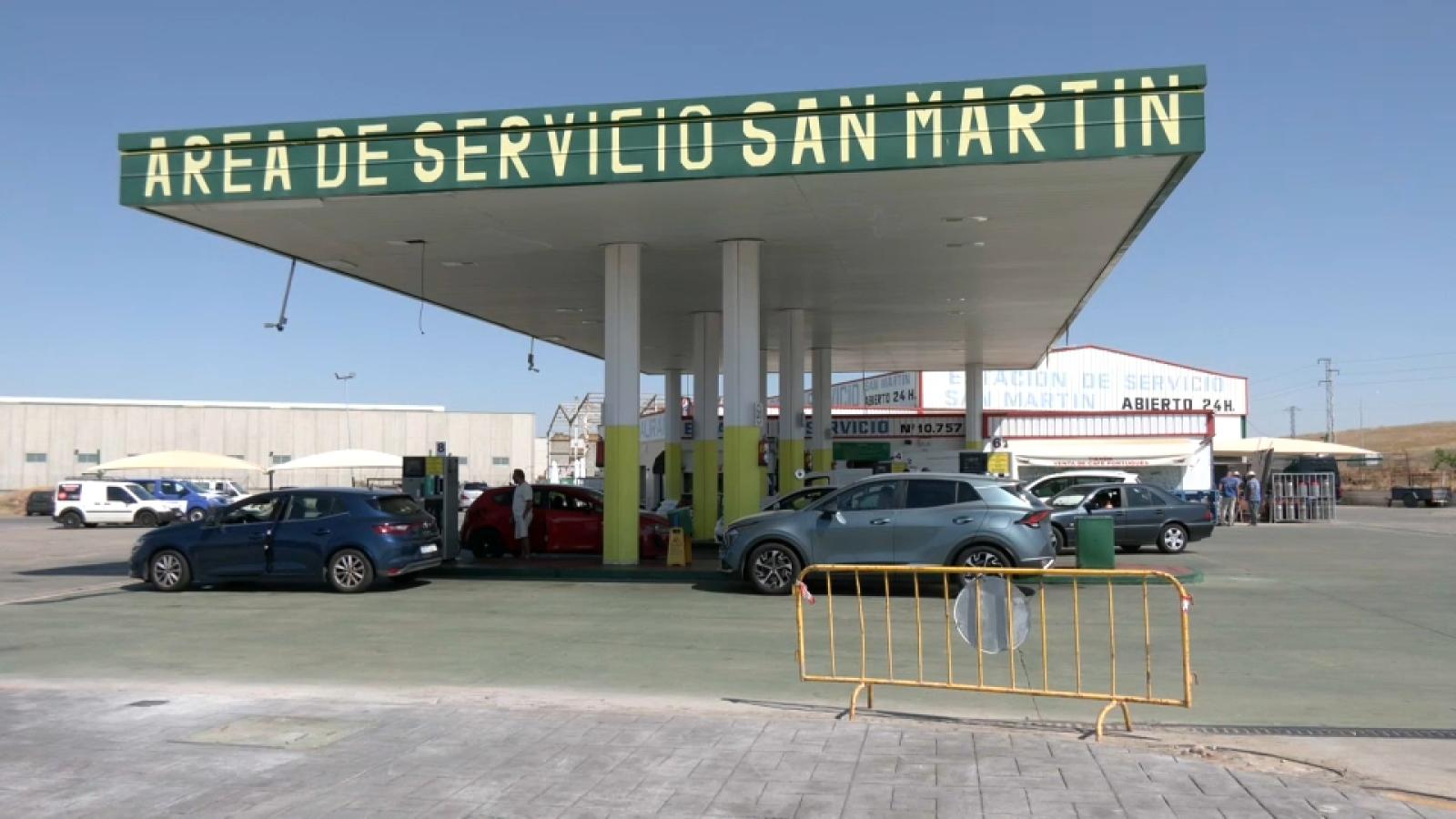 Gasolinera extremeña a 30 de junio de 2026