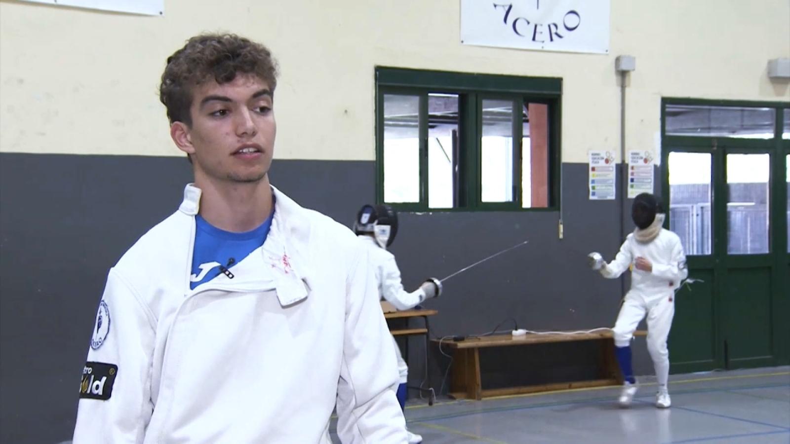 Marcos García, campeón de España cadete de esgrima
