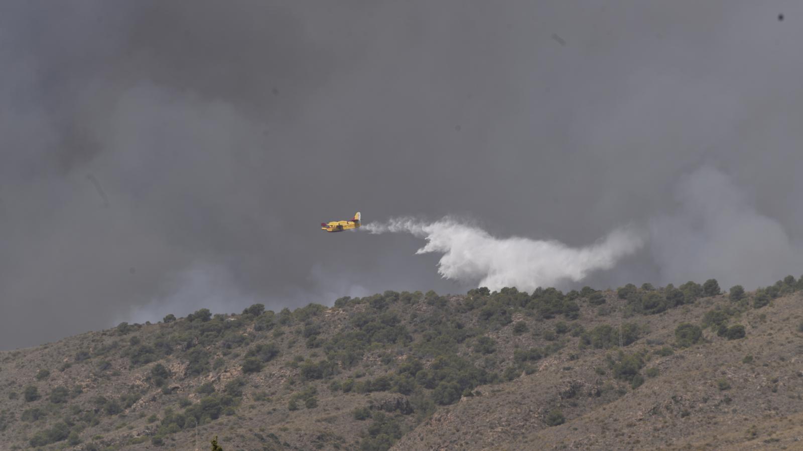 Incendio forestal en Los Gallardos, Almería