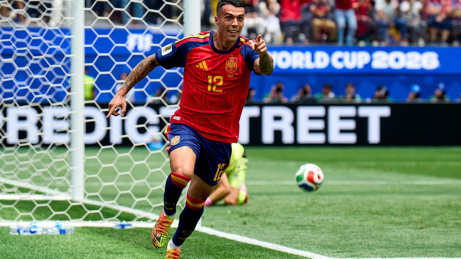 Pedro Porro ha marcado el 2 a 0 en el partido ante Austria