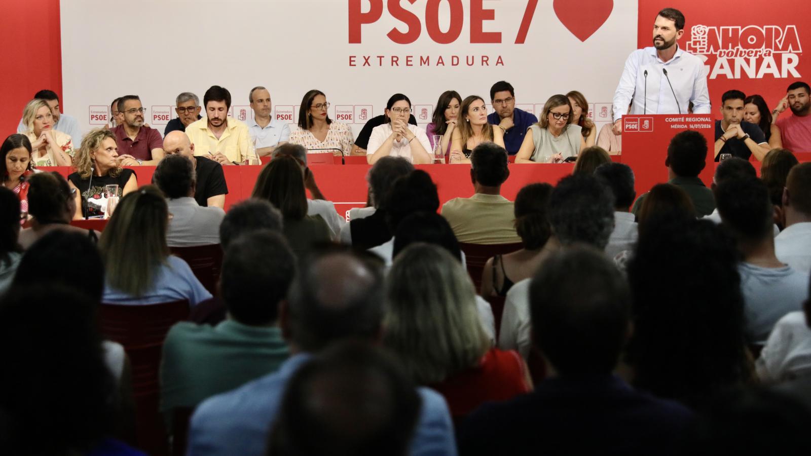 El Comité Regional del PSOE fija primarias en las ciudades de más de 20.000 habs. en septiembre