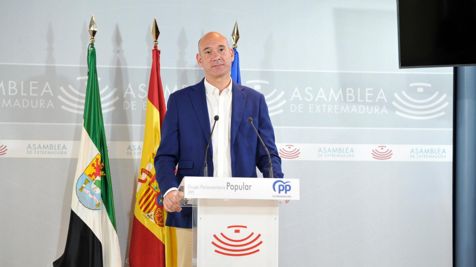 El portavoz del Grupo Parlamentario Popular, José Ángel Sánchez Juliá