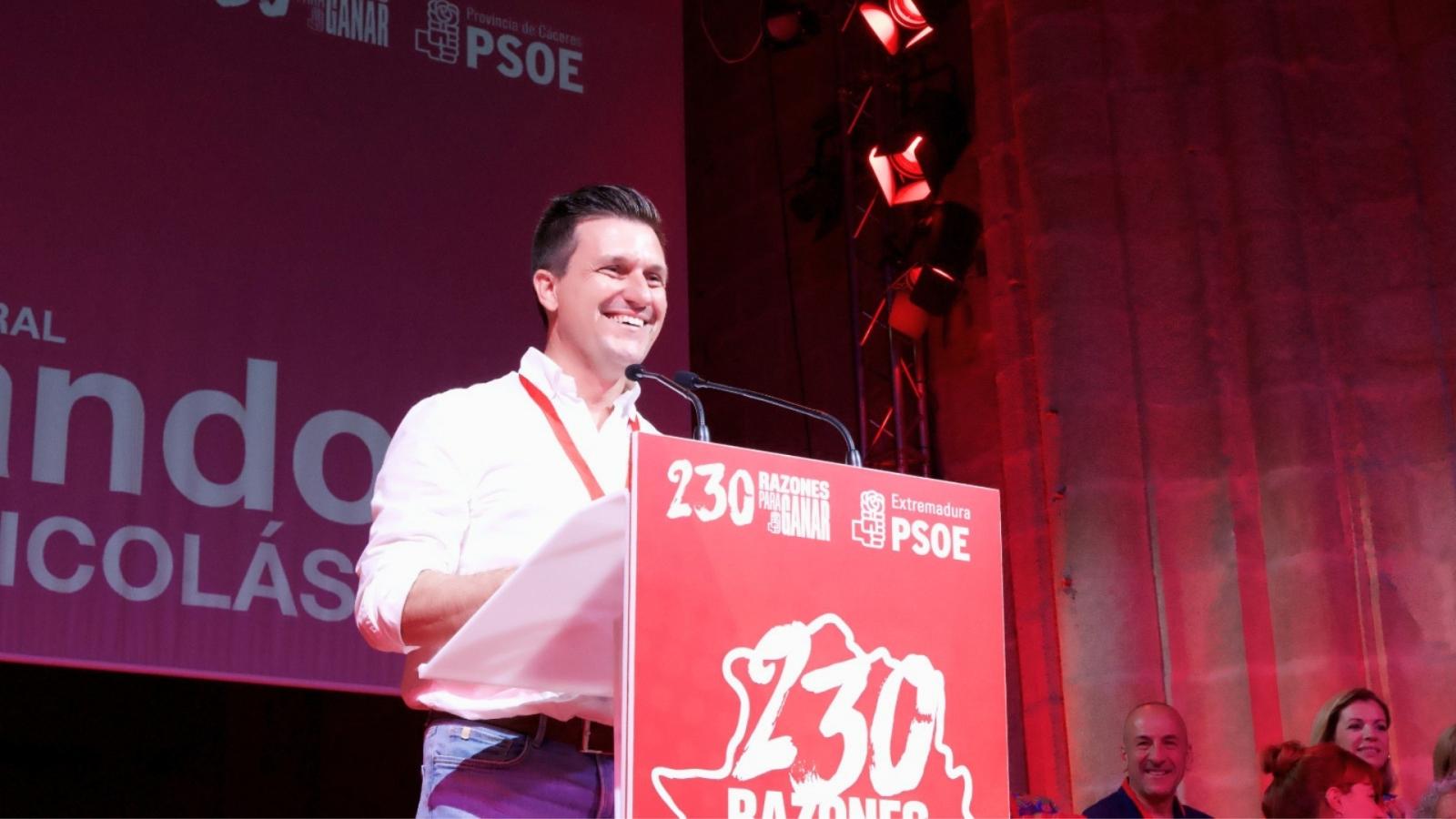 Luis Fernando García Nicolás, secretario general del PSOE provincial de Cáceres