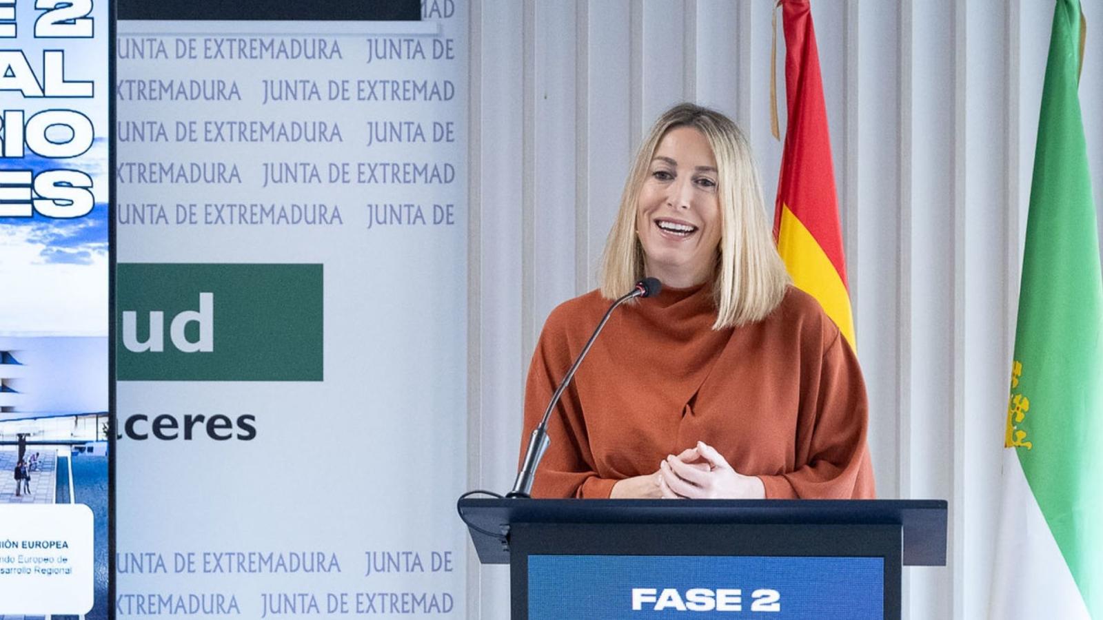 María Guardiola, presidenta de la Junta de Extremadura, en una imagen de archivo