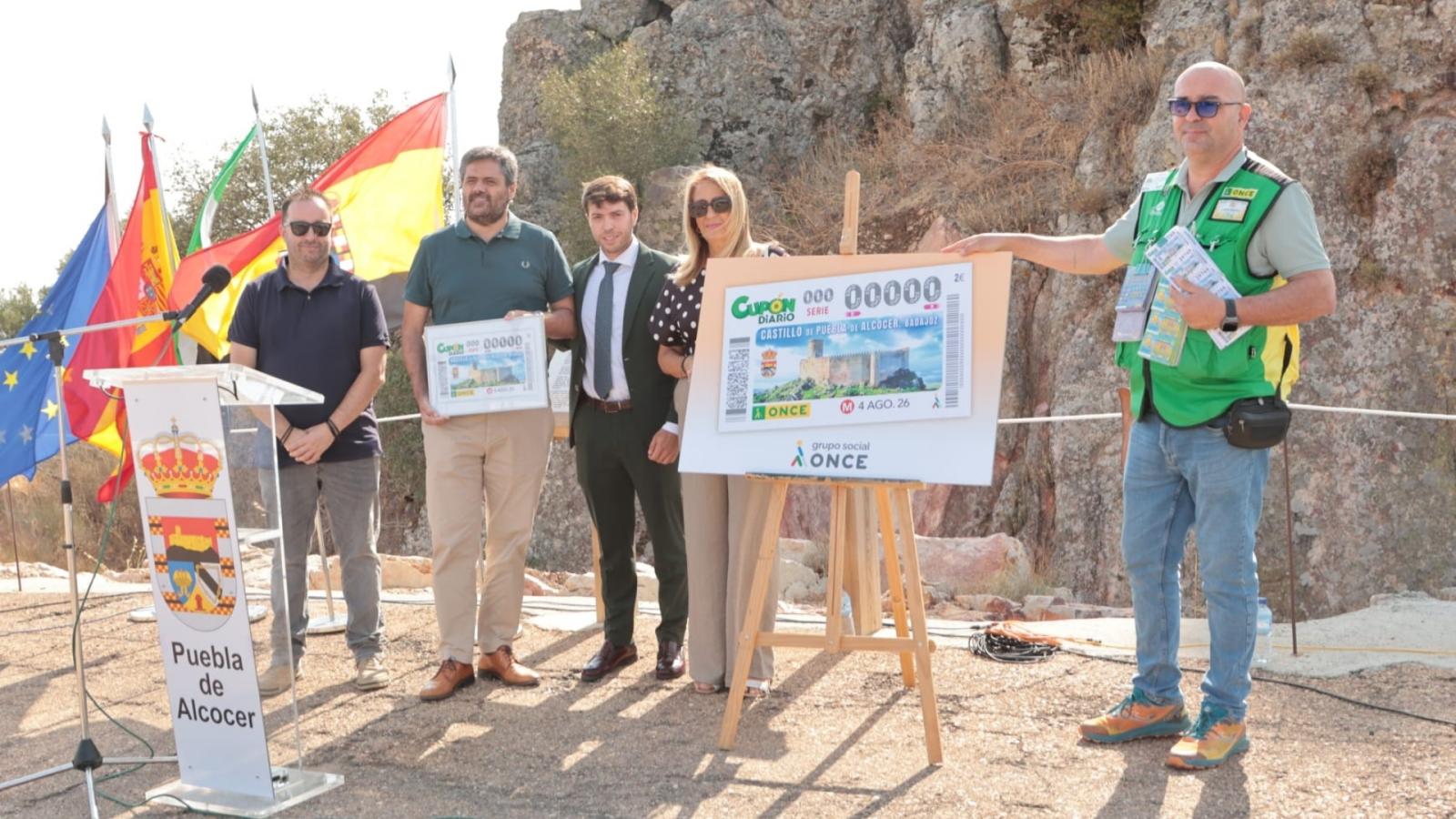  La ONCE dedicará el cupón del próximo 4 de agosto al Castillo de Puebla de Alcocer