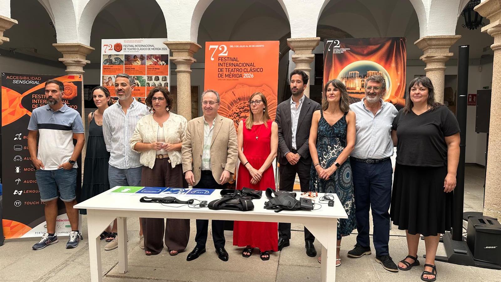 Presentación de las medidas de accesibilidad del Festival de Teatro Clásico de Mérida