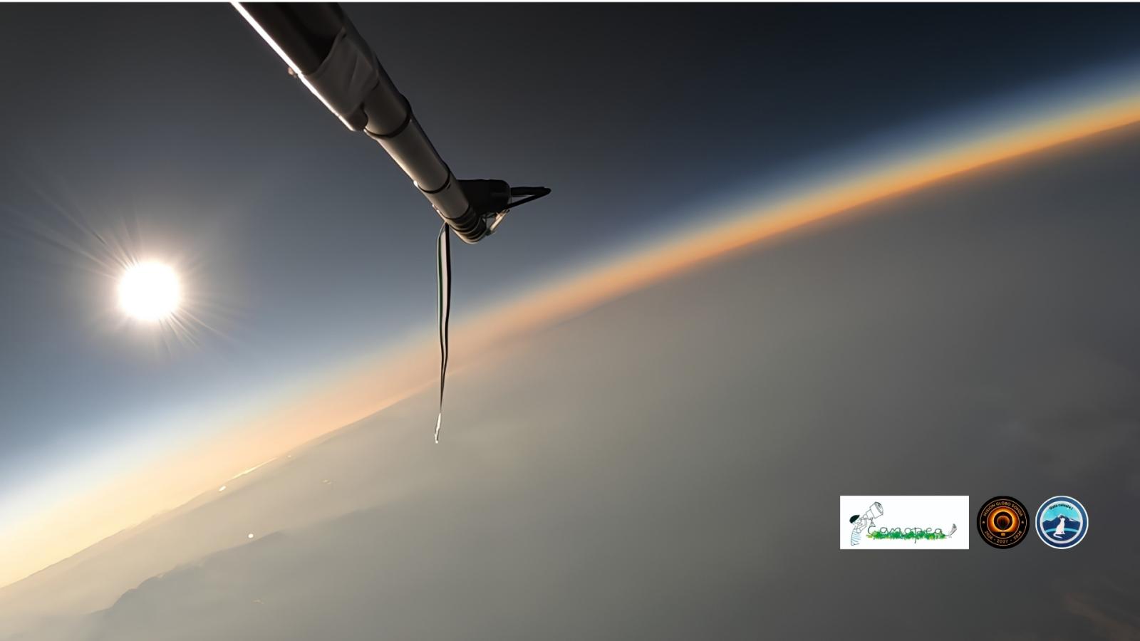 El lanzamiento del globo sonda Gata Celeste III durante la jornada del eclipse 