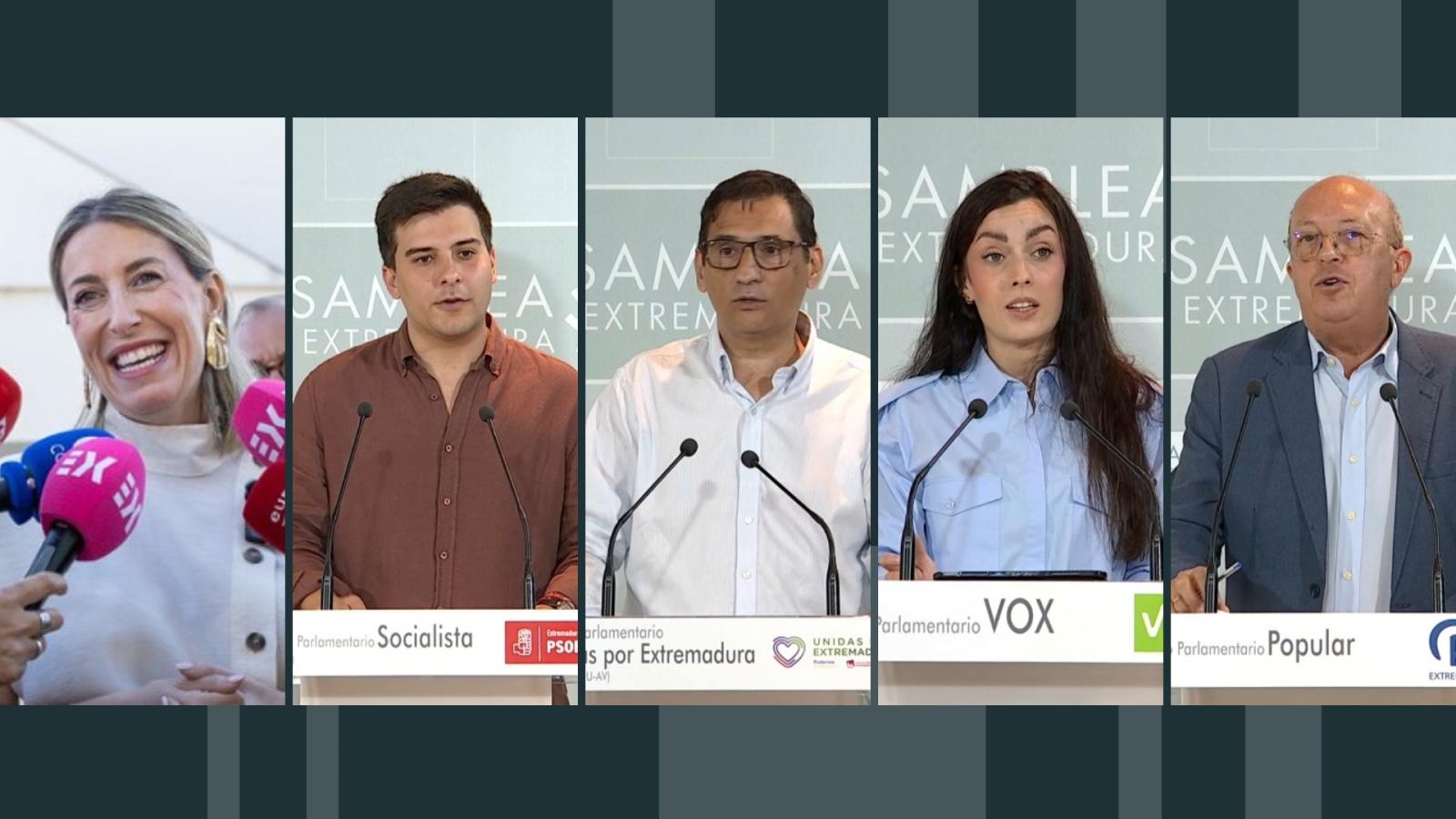 Presidenta de la Junta y diputados Asamblea de Extremadura
