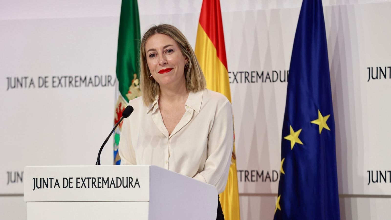 María Guardiola, presidenta de la Junta de Extremadura