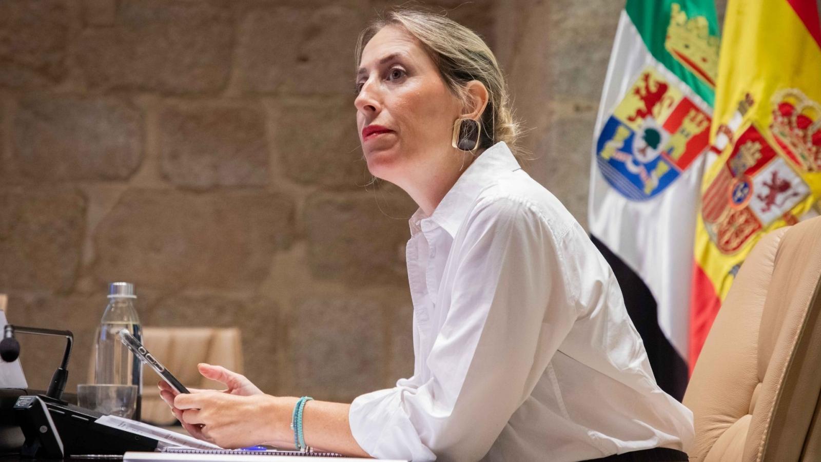 María Guardiola, presidenta de la Junta de Extremadura