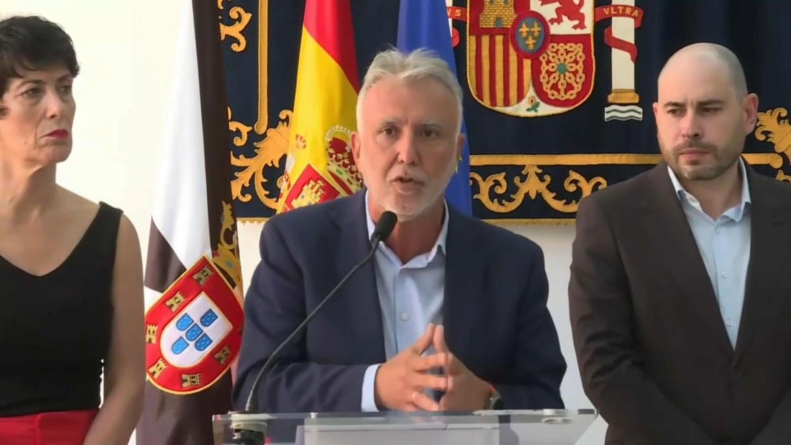 El ministro de Política Territorial y Memoria Democrática y director del mando único para la crisis migratoria, Ángel Víctor Torres.