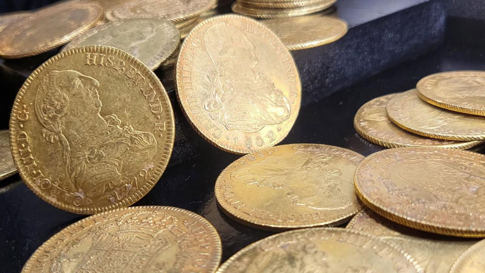 Monedas de oro del Tesoro de Villanueva.