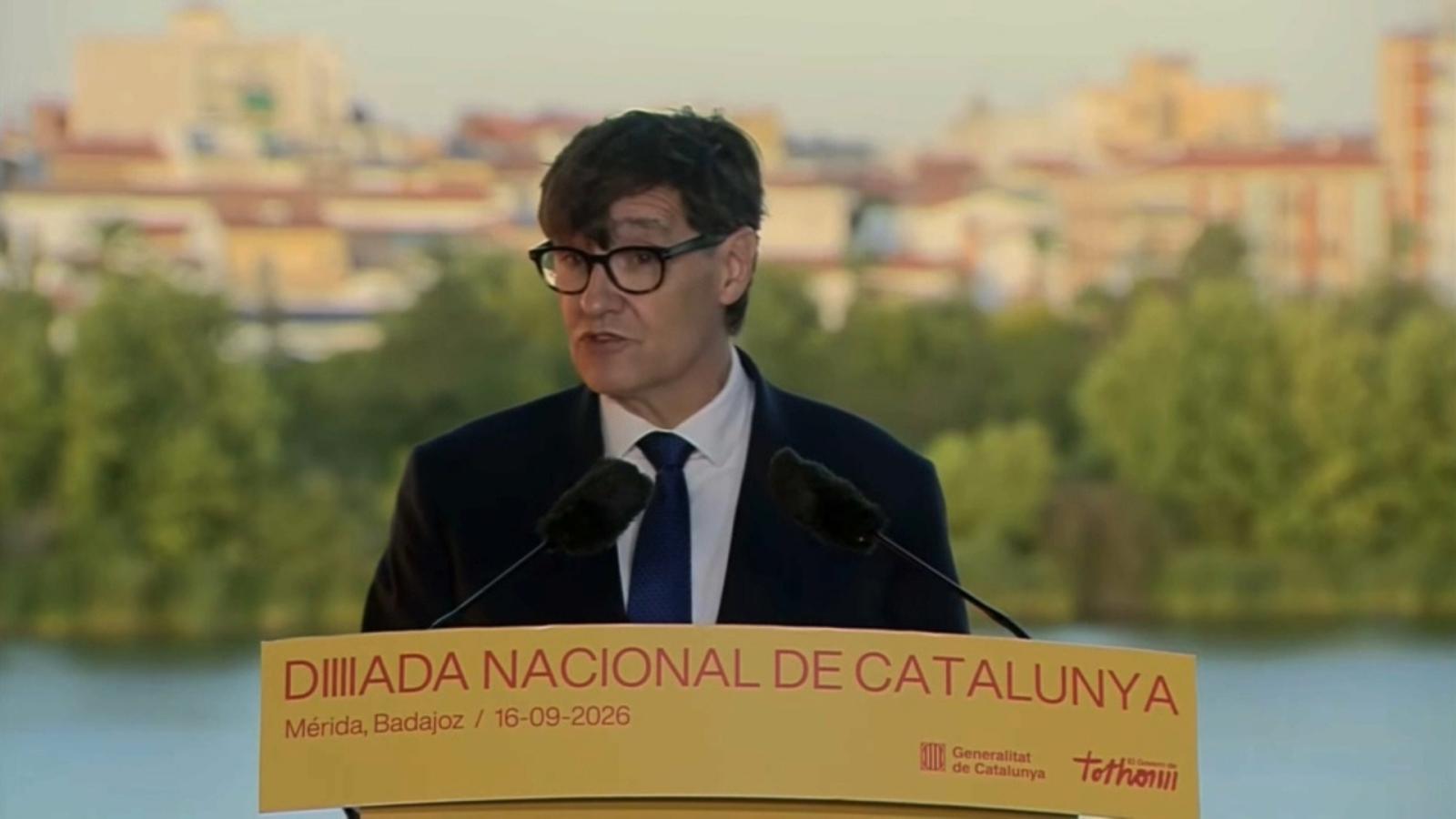  El presidente de la Generalitat de Cataluña, Salvador Illa