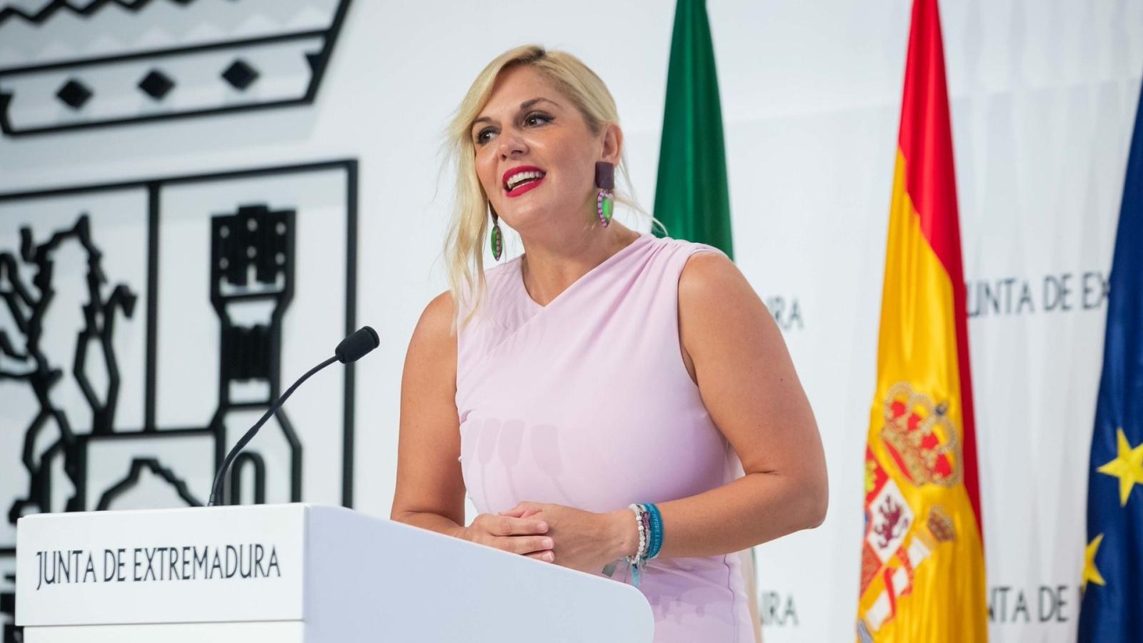Elena Manzano, portavoz de la Junta de Extremadura
