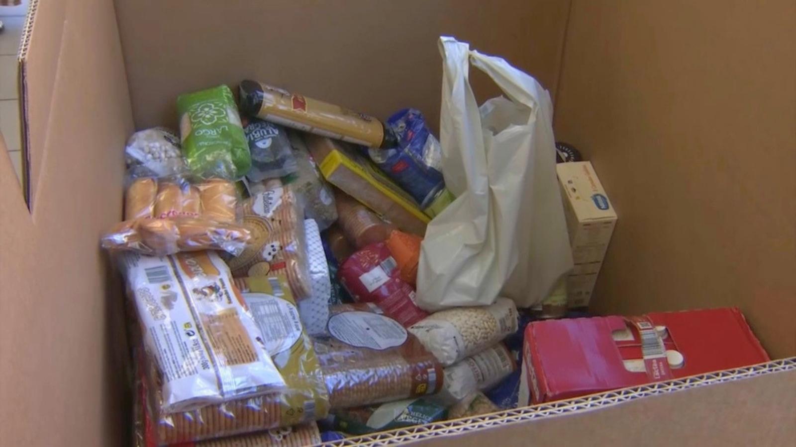 Alimentos recogidos en la Operación Kilo del Banco de Alimentos de Badajoz. Imagen de archivo. 