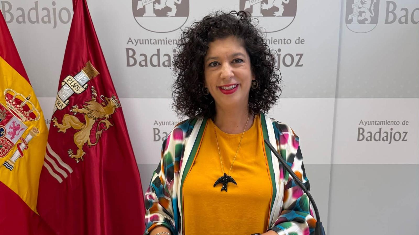Silvia González Chaves, candidata del PSOE a la Alcaldía de Badajoz. 