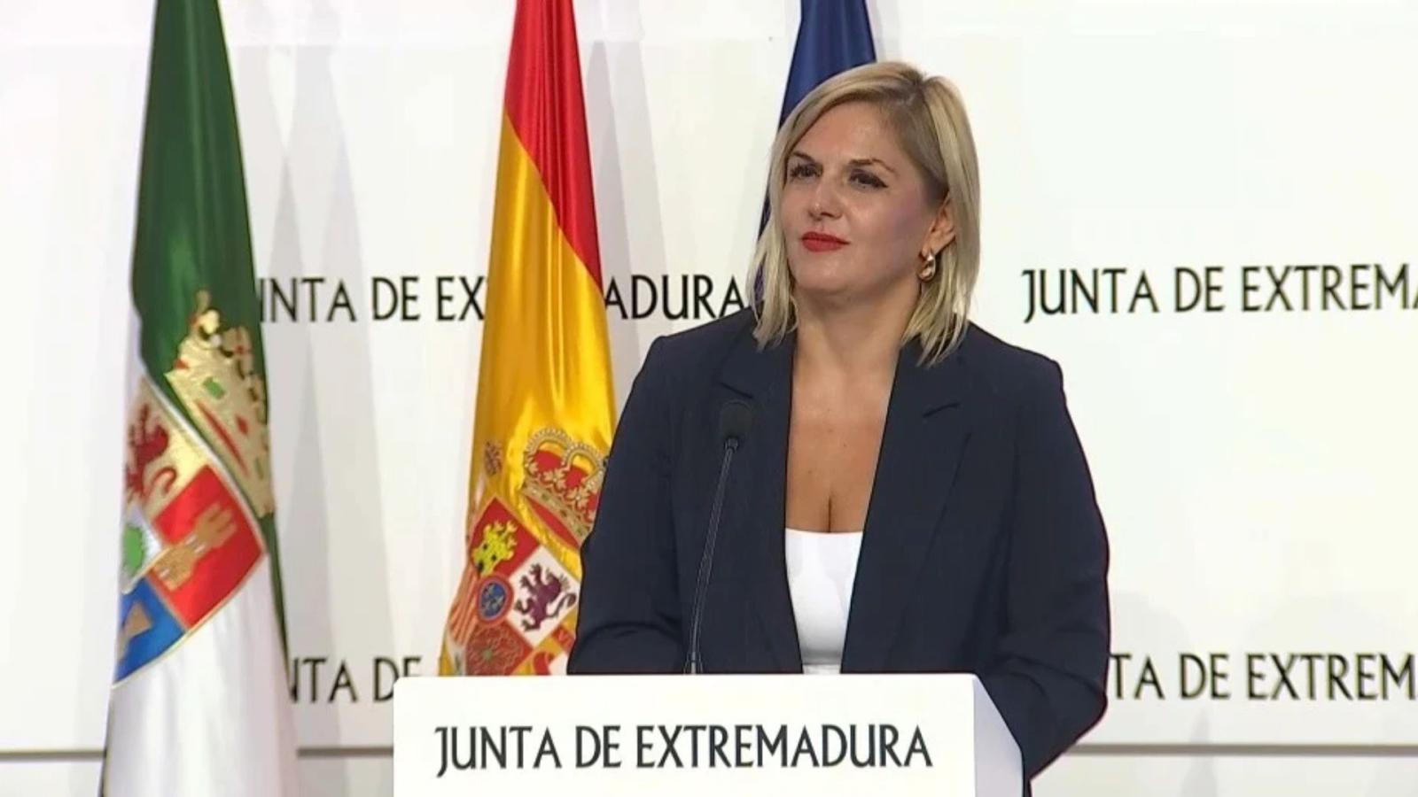 Elena Manzano. Consejera portavoz de la Junta de Extremadura