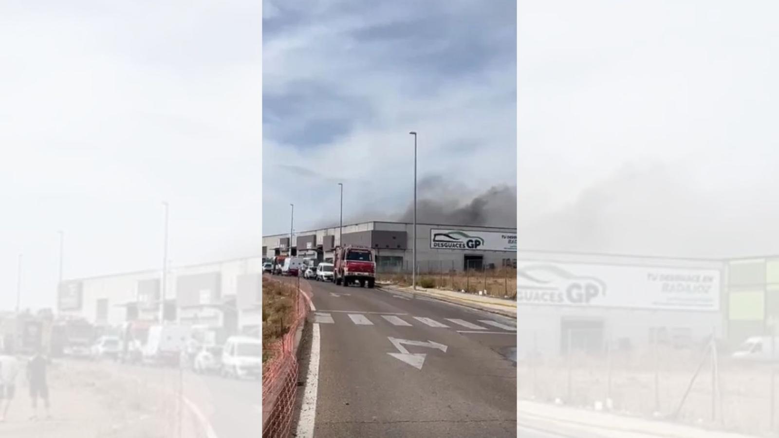 Incendio en Badajoz