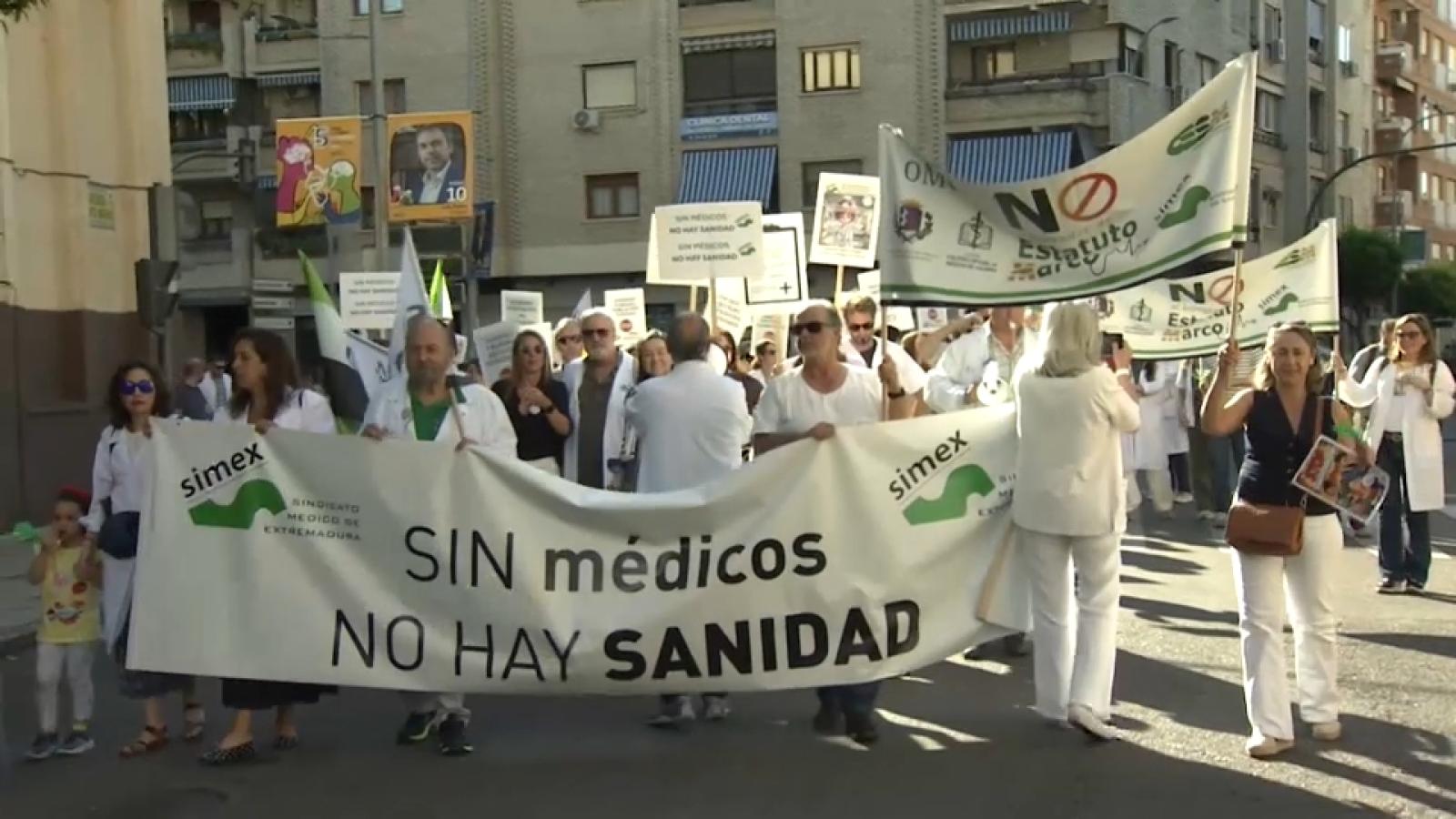 Protestas de los médicos en una imagen de archivo