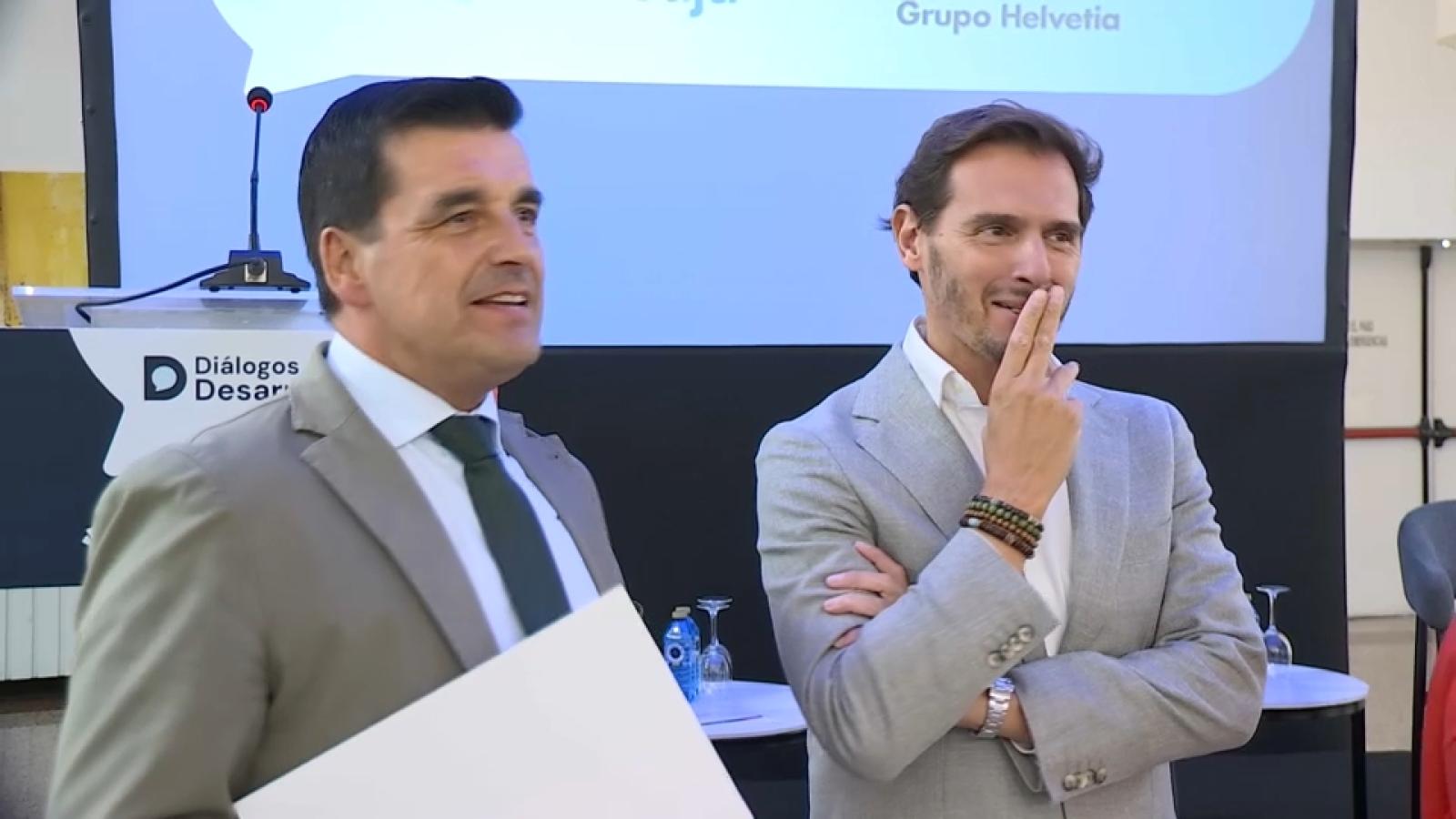 El exdiputado Albert Rivera y el exministro Miguel Sebastián