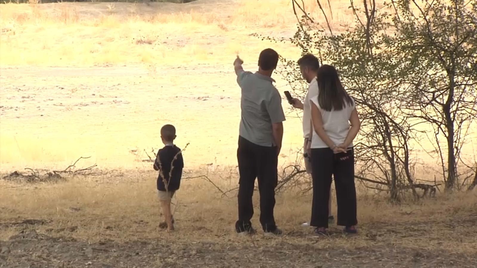 Una familia disfrutando de un safari en Monfragüe durante la Berrea