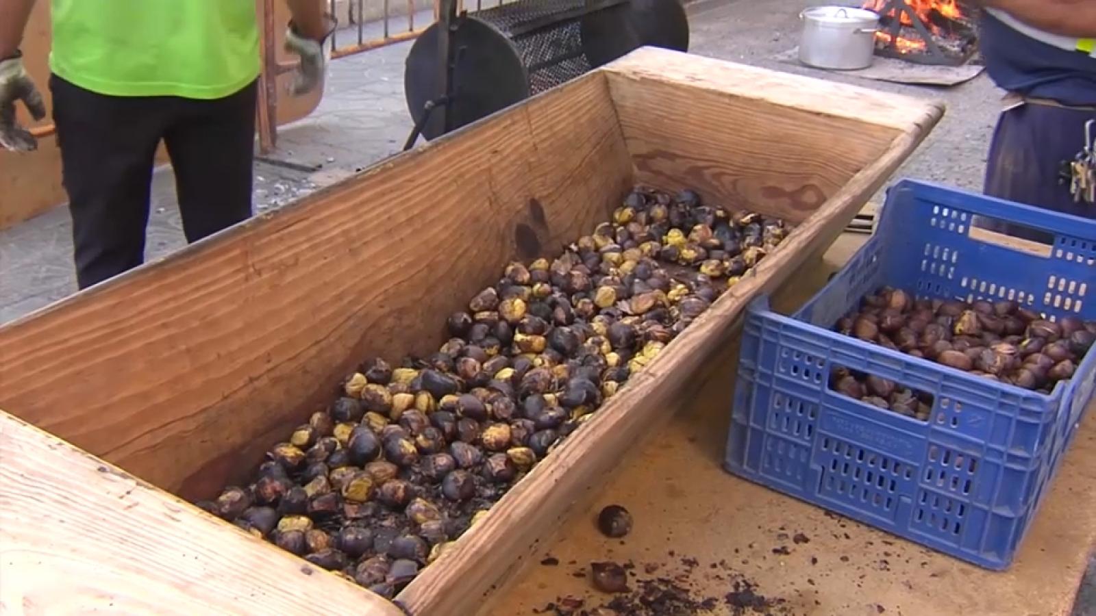 Castañas asadas en Aldeanueva de la Vera