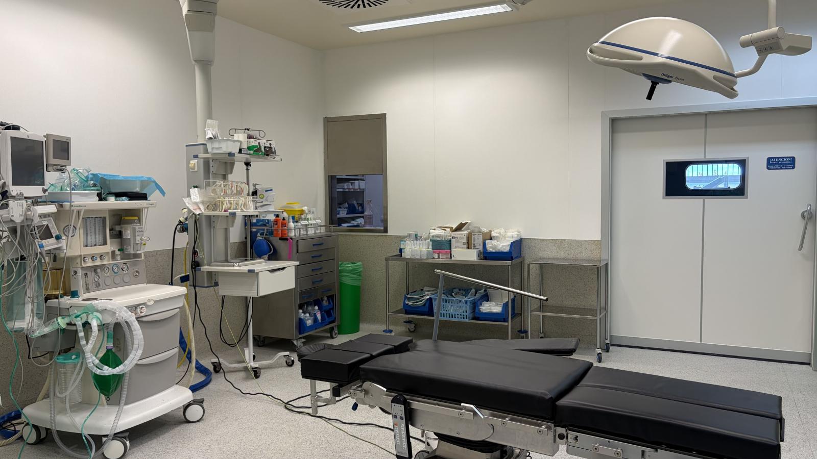 Cuarto quirófano para Cirugía Mayor Ambulatoria del Hospital Tierra de Barros de Almendralejo (Badajoz).