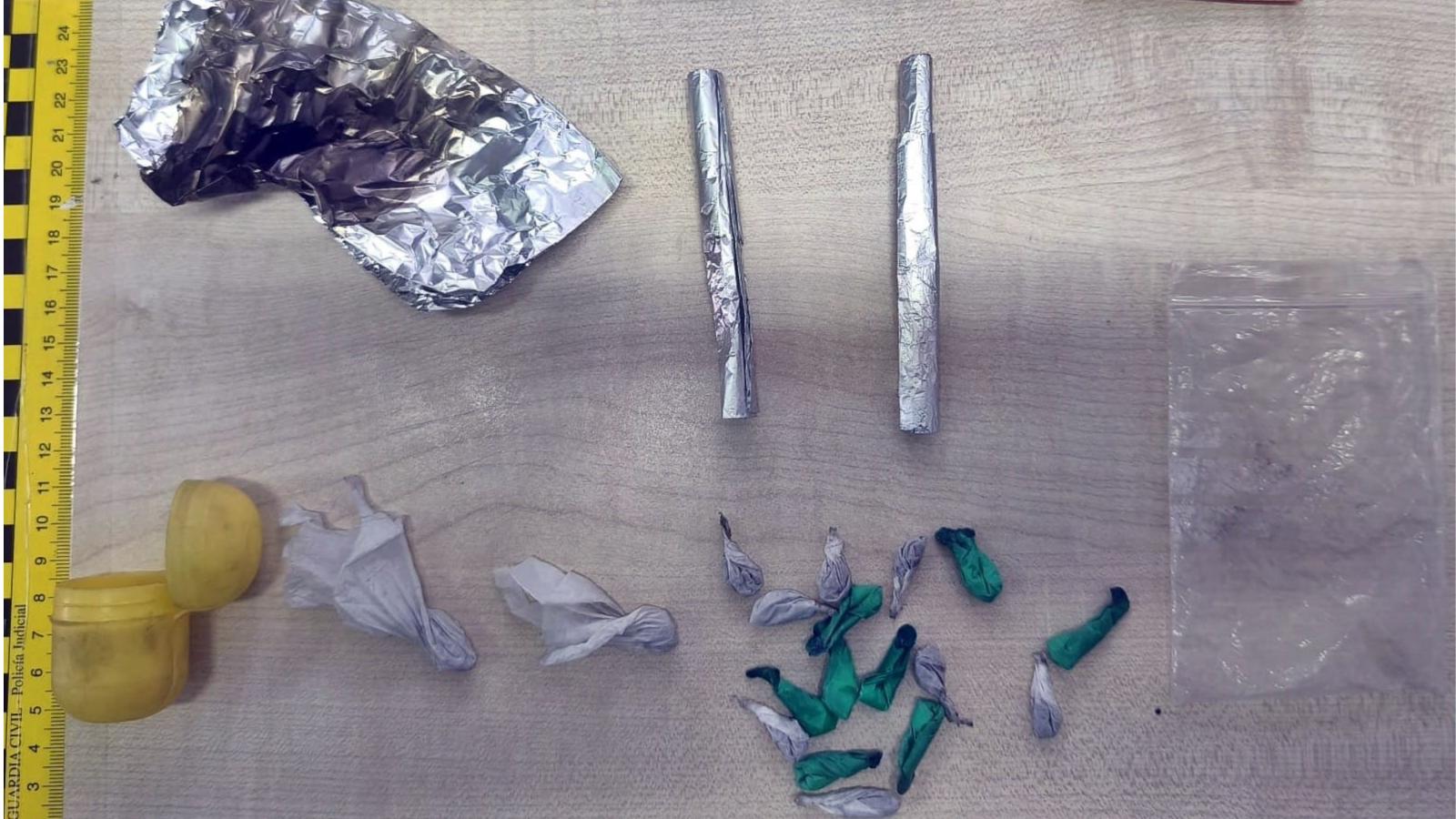 Droga incautada en Villafranca de los Barros. 