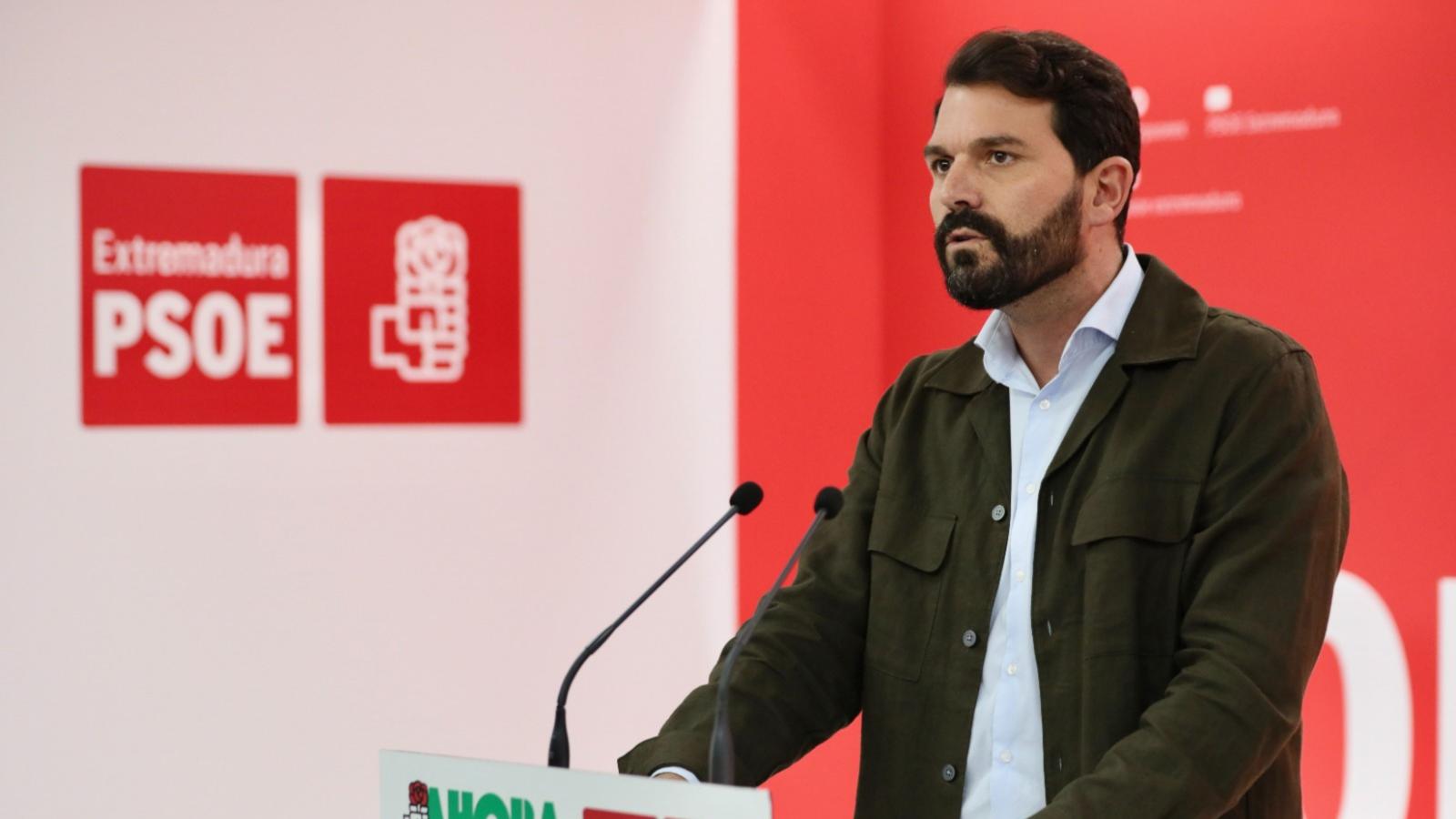 Álvaro Sánchez Cotrina, secretario general del PSOE de Extremadura.