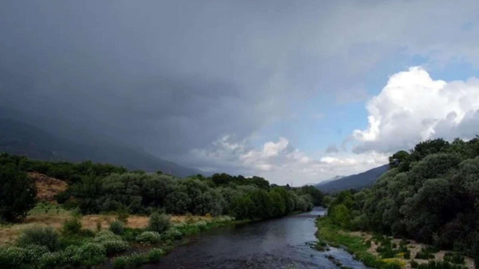Tormenta en el Valle del Jerte en una imagen de archivo