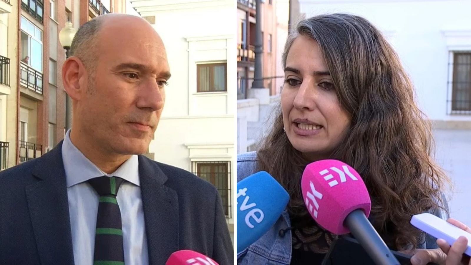 Irene de Miguel, Unidas por Extremadura y José Ángel Sánchez Juliá, Partido Popular