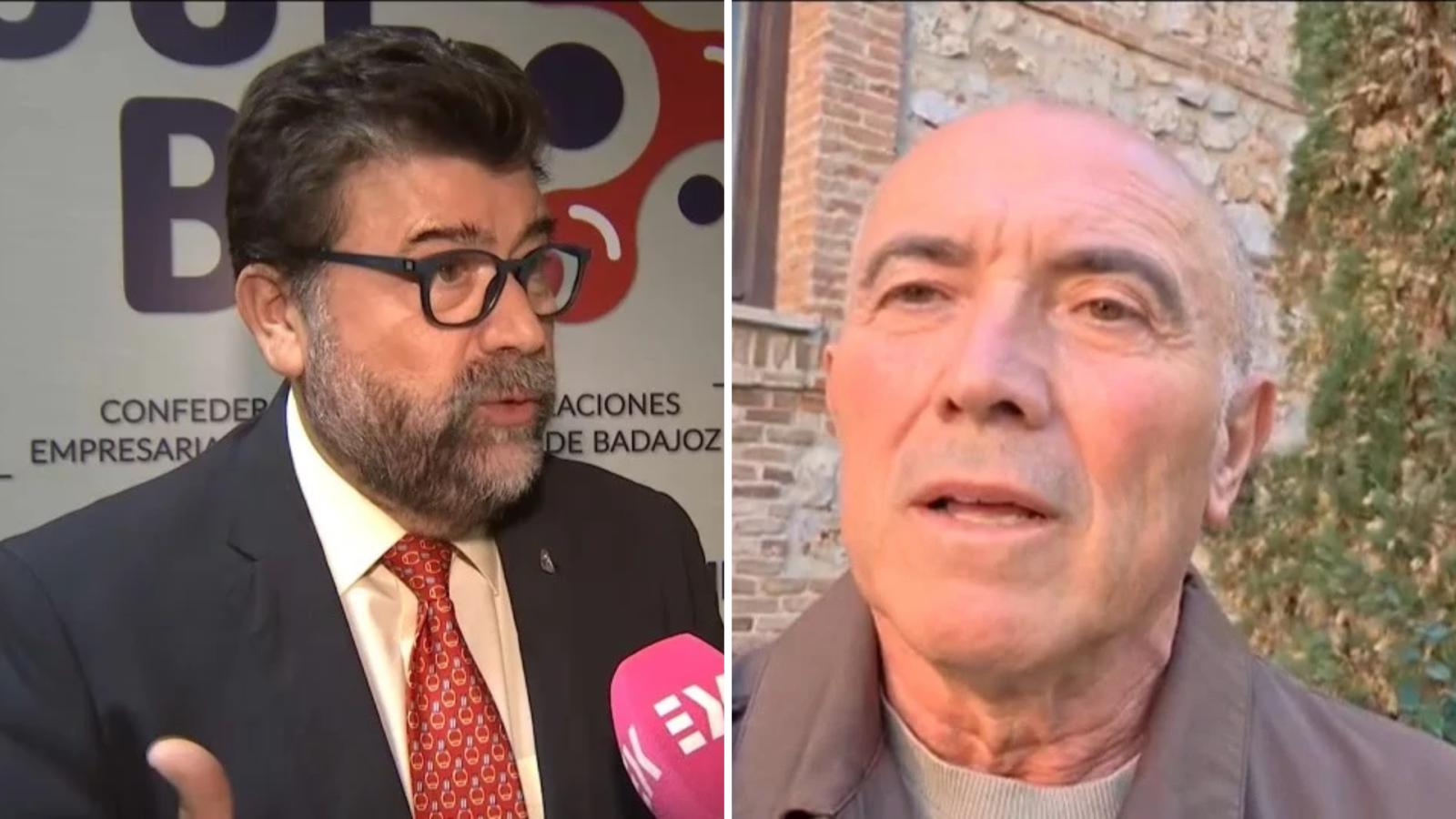 Javier Peinado. Secretario General de la Creex y Pedro Calderón, Presidente de Cermi 