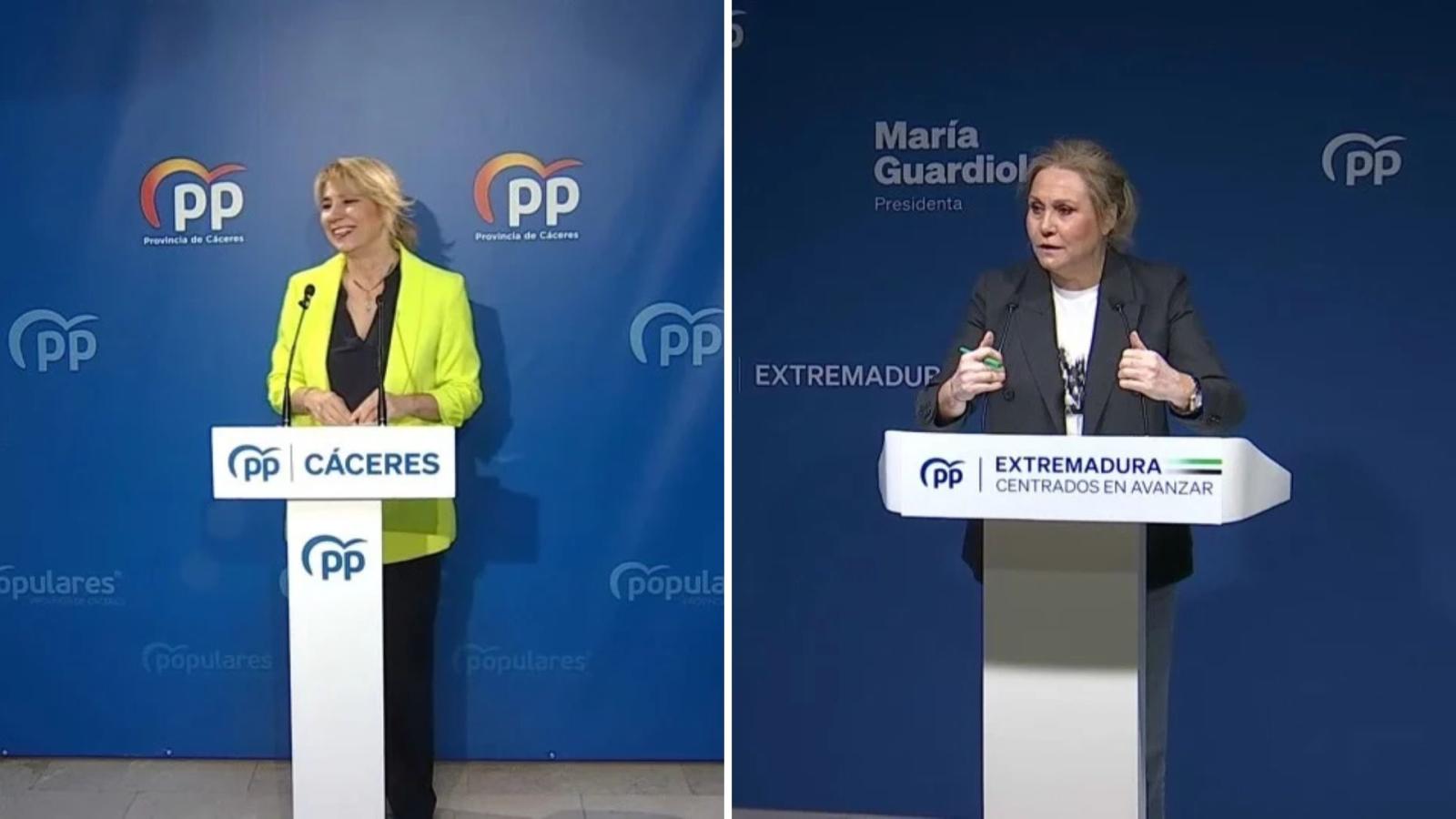 Cristina Teniente y Teresa Tortonda en imágenes de archivo