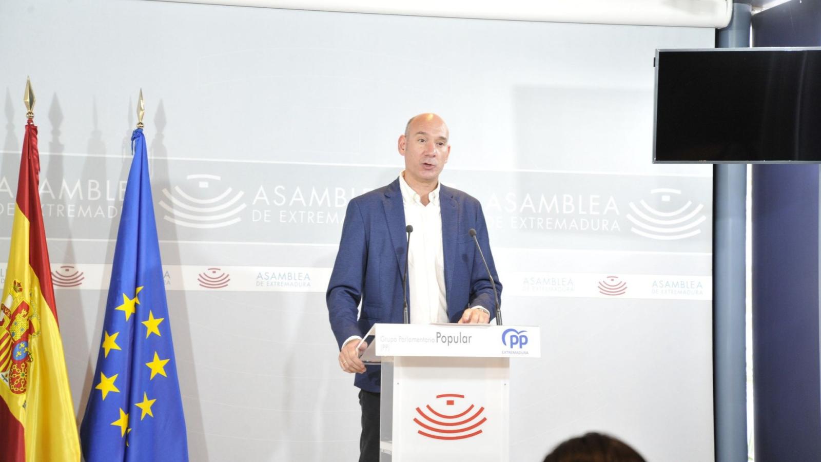 José Ángel Sánchez Juliá, portavoz del Grupo Parlamentario Popular en la Asamblea de Extremadura