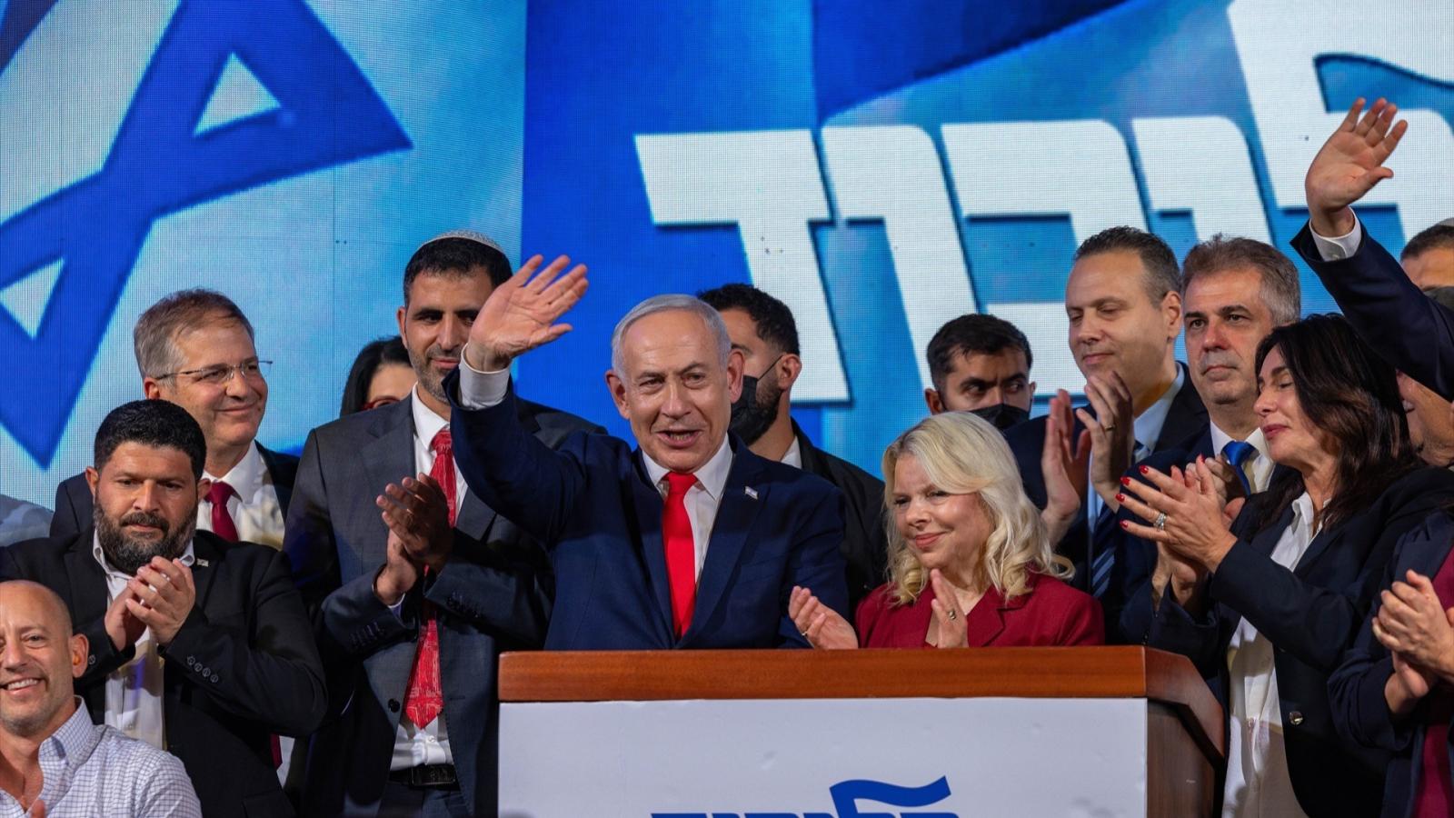 Jerusalén (Israel). El primer ministro de Israel y líder del partido Likud, Benjamin Netanyahu