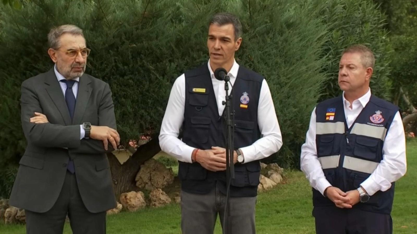 Pedro Sánchez, presidente del Gobierno y Emiliano García Page, presidente de Castilla la Mancha