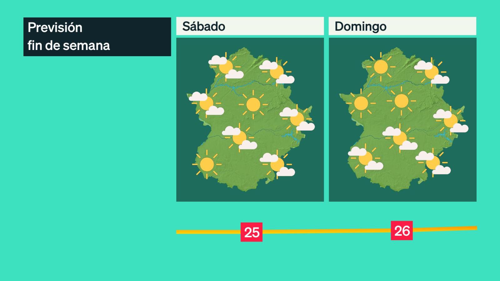 Mapa de previsión del 24 y 25 de octubre