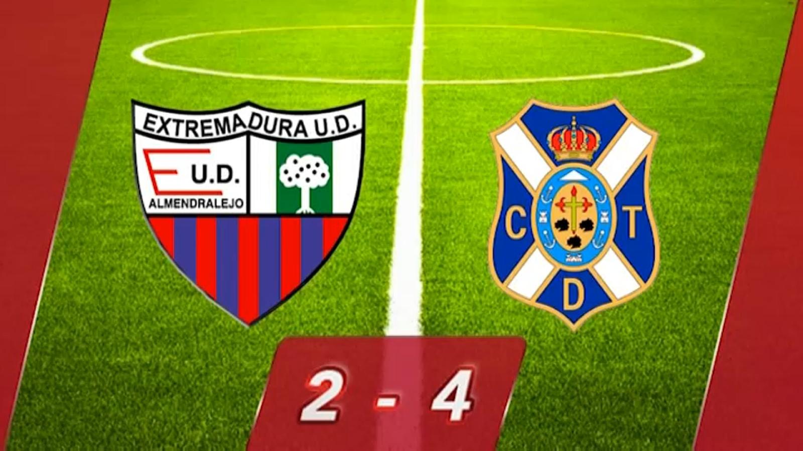 Extremadura cae por 2-4 ante el Tenerife