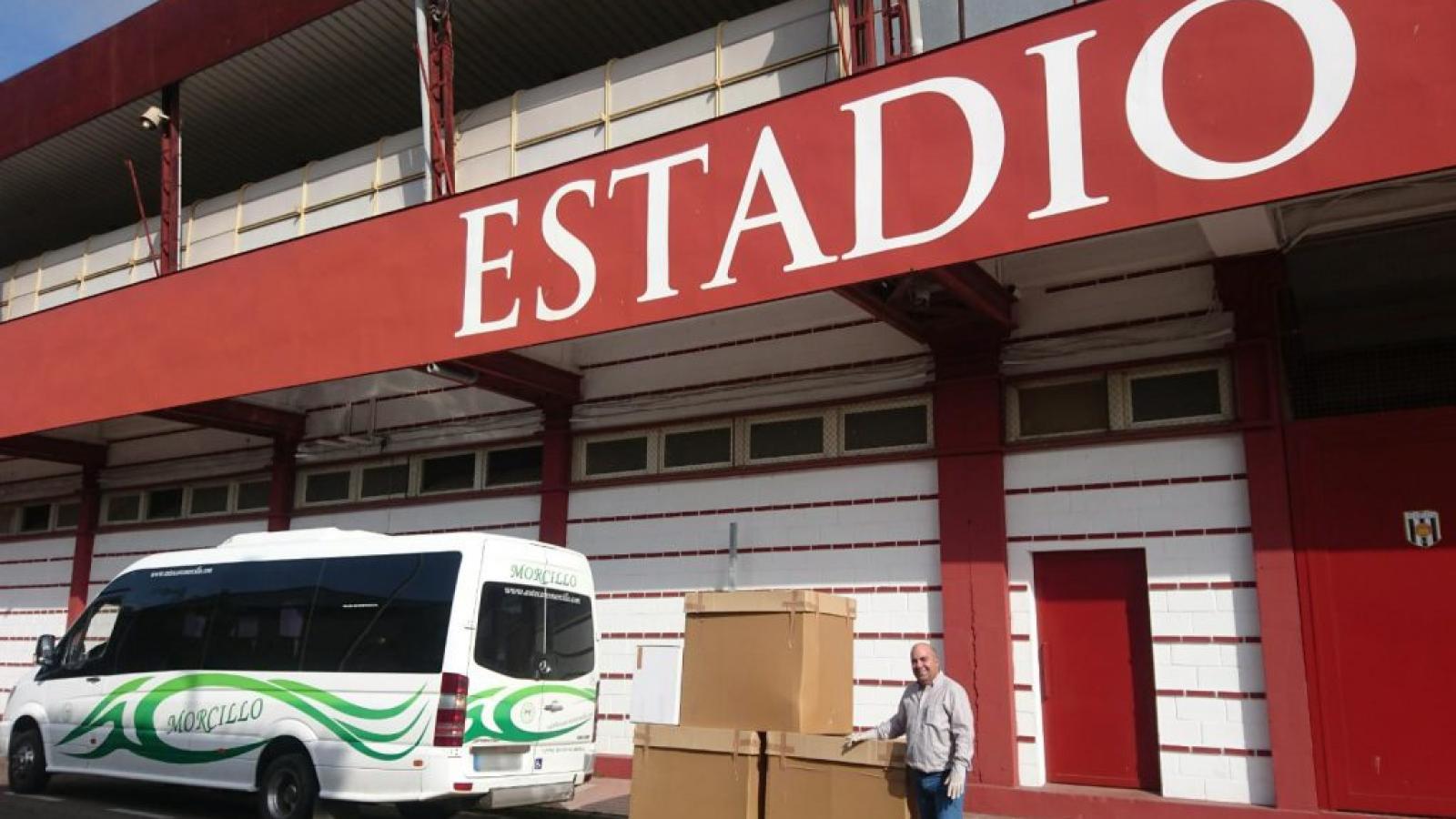 El Estadio Romano almacena material para luchar contra el COVID-19