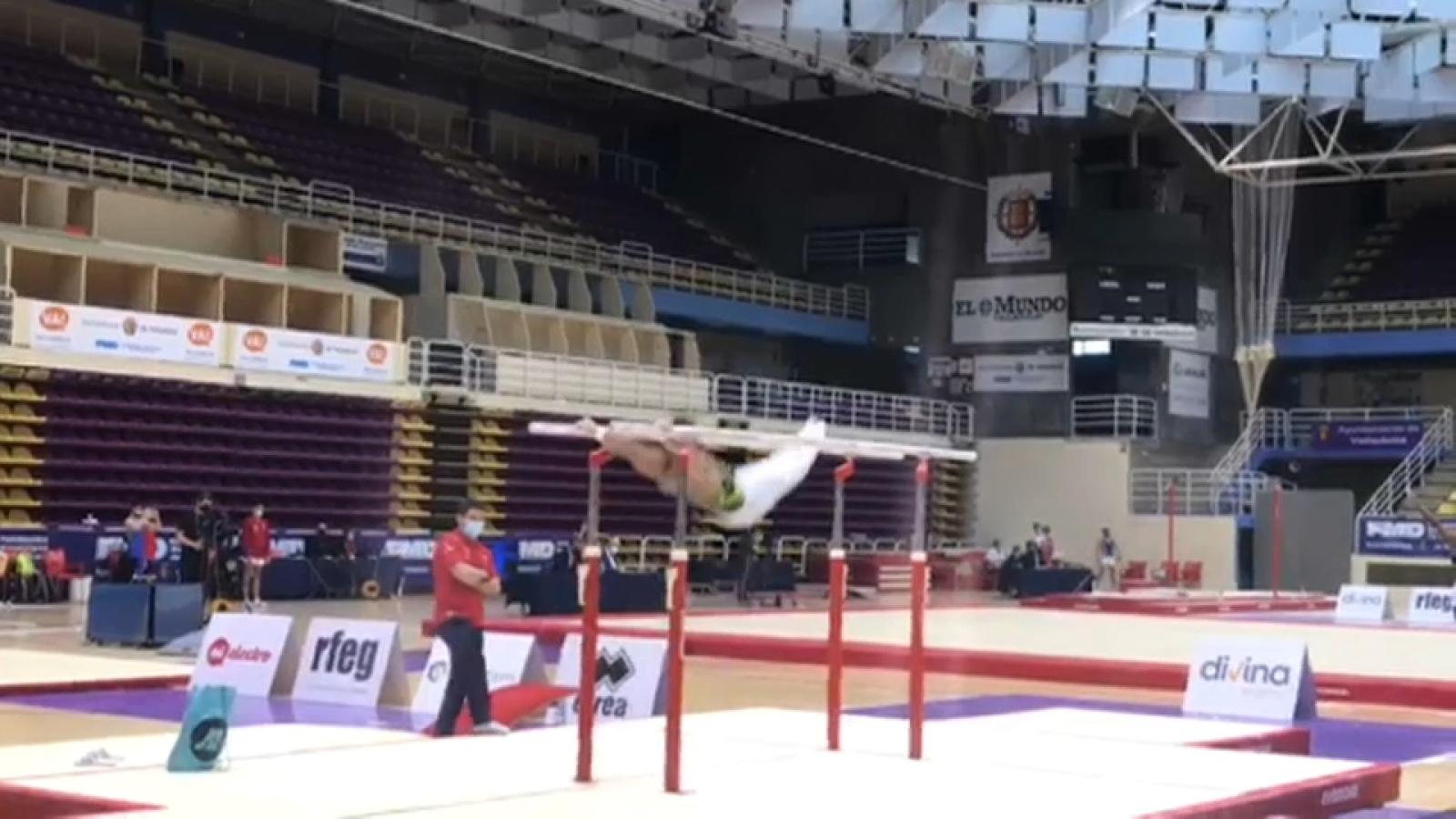 Sergio Moreno durante una de sus pruebas en el Campeonato de España