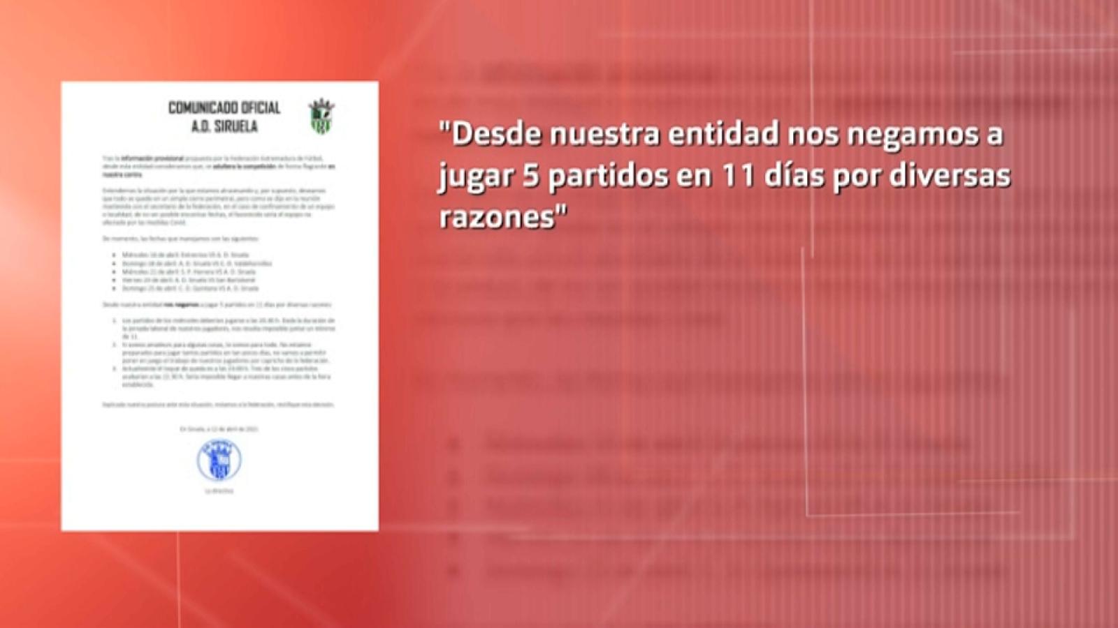 El Siruela jugará cinco partidos en 18 días