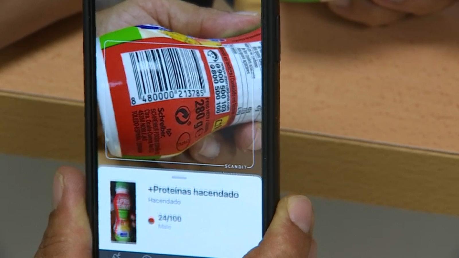 Aplicación de escaneo de alimentos