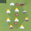 Mapa de previsión para hoy viernes 28 de junio