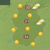 Mapa de previsión para hoy lunes 1 de julio