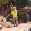 Trabajadores al sol y con 40º