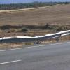 Accidente en la N-432 cerca de Ahillones
