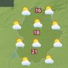 Mapa de previsión del jueves 17 de abril